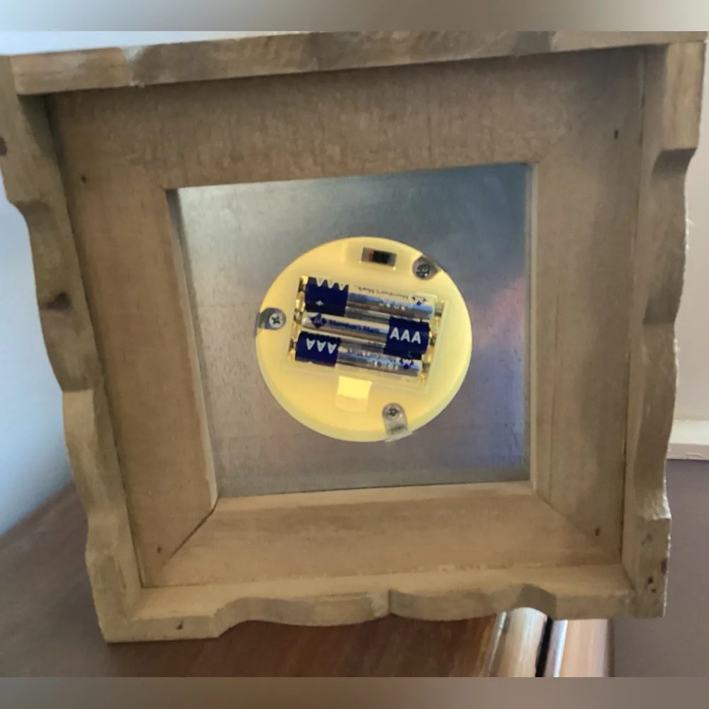 Wooden Lantern with glass panels & door